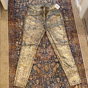 Free people snake skin pants